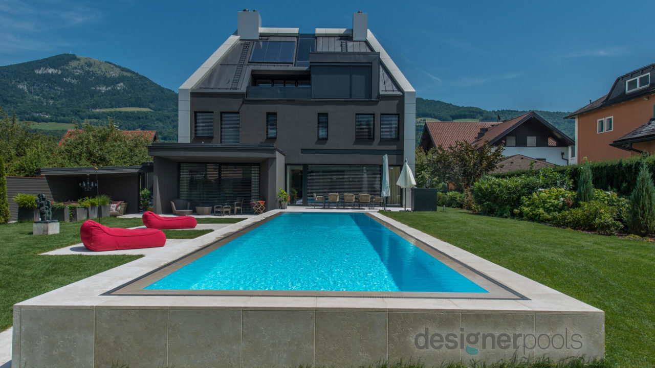 Belize Natursteinbecken - Designerpools
