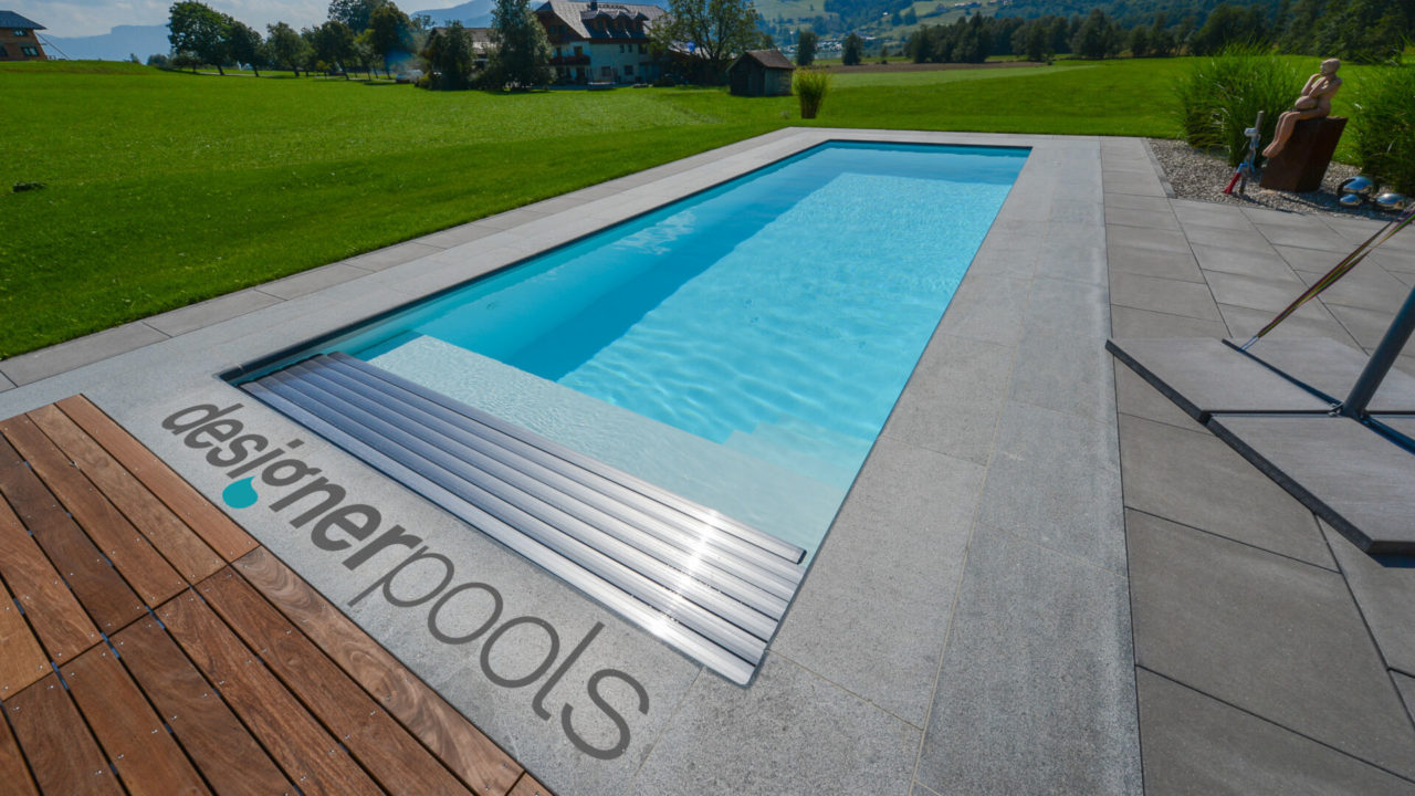 Rollladen Belize-Flachskimmerpool HYFLO - designerpools