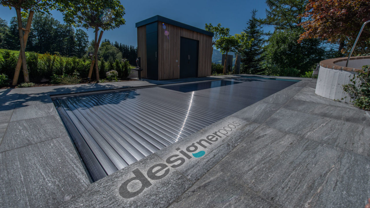 Rollladen Belize-Flachskimmerpool HYFLO - designerpools