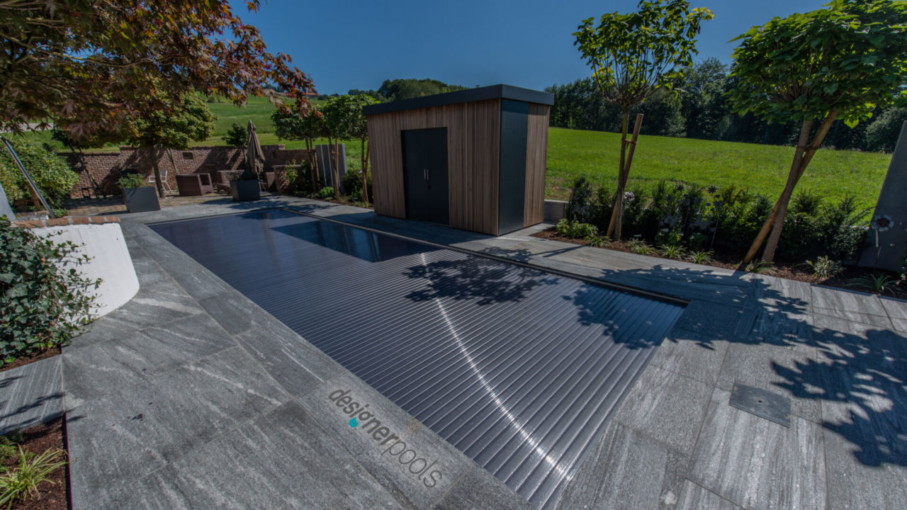 Rollladen Belize-Flachskimmerpool HYFLO - designerpools