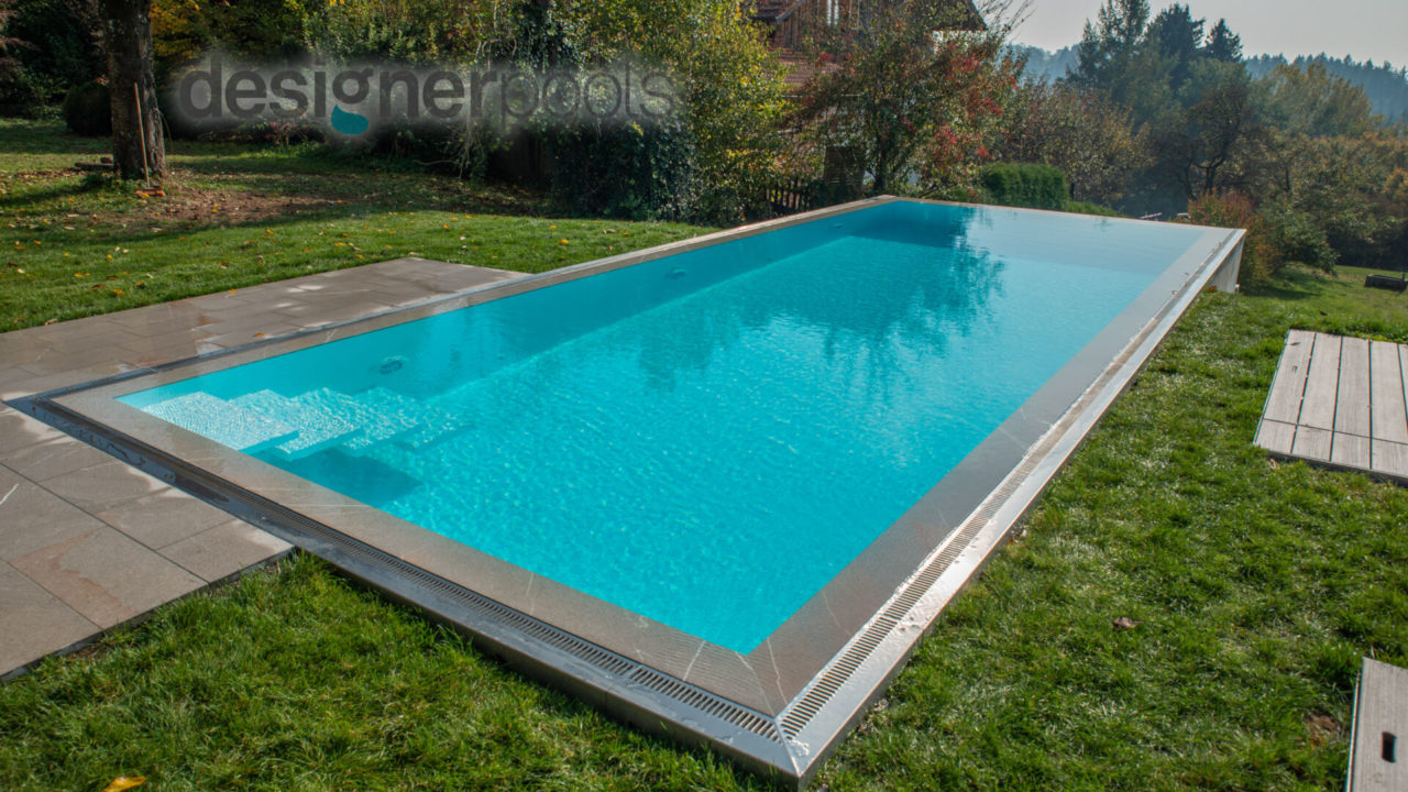 Belize-Überlaufpool INFINITY Stone - designerpools