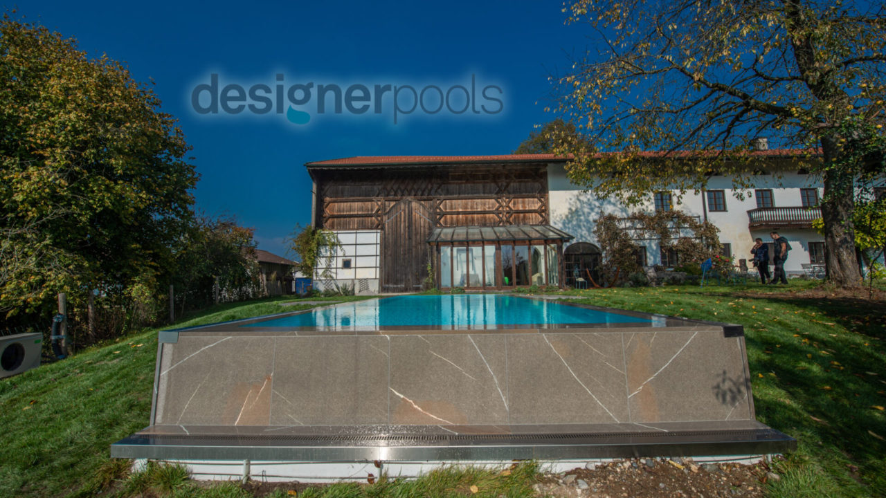 Belize-Überlaufpool INFINITY Stone - designerpools