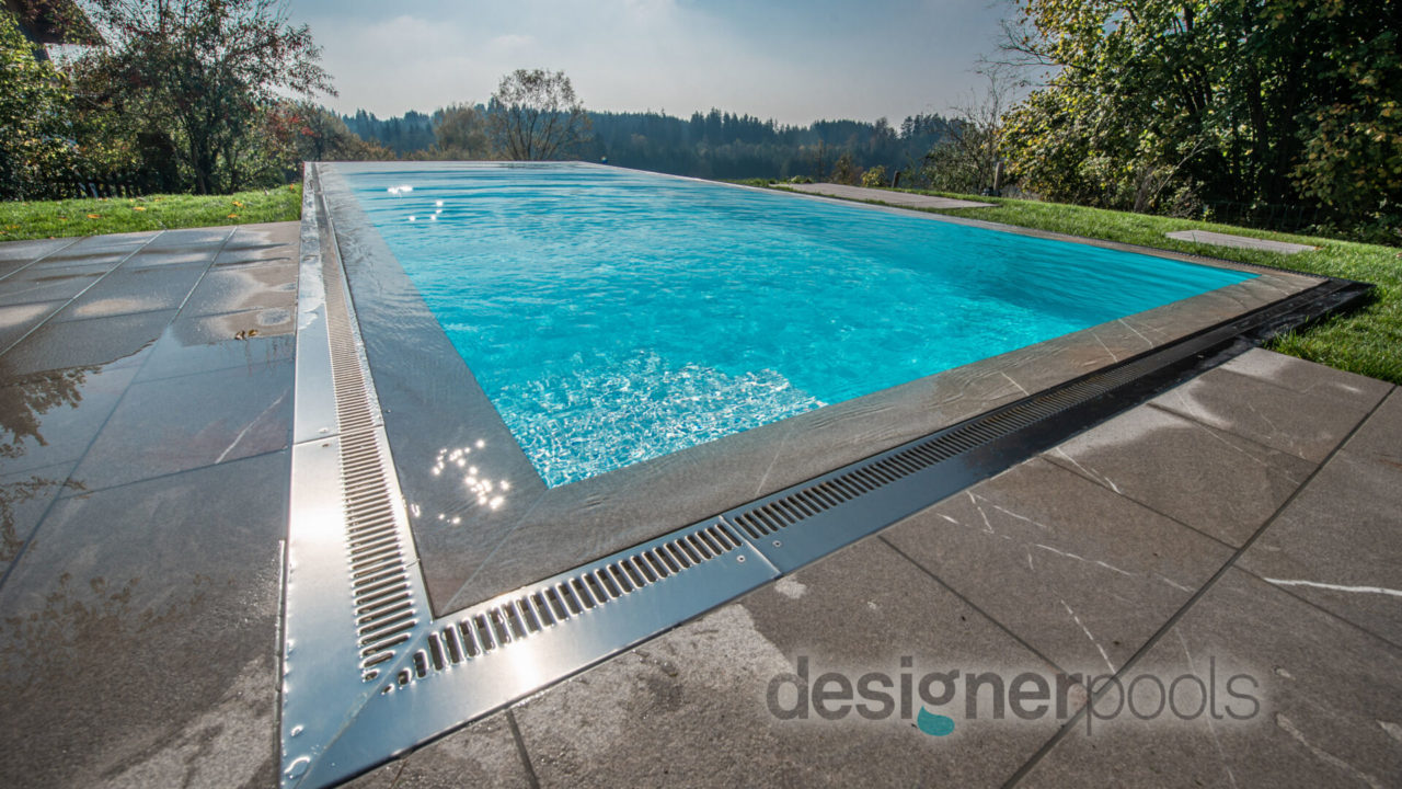 Belize-Überlaufpool INFINITY Stone - designerpools
