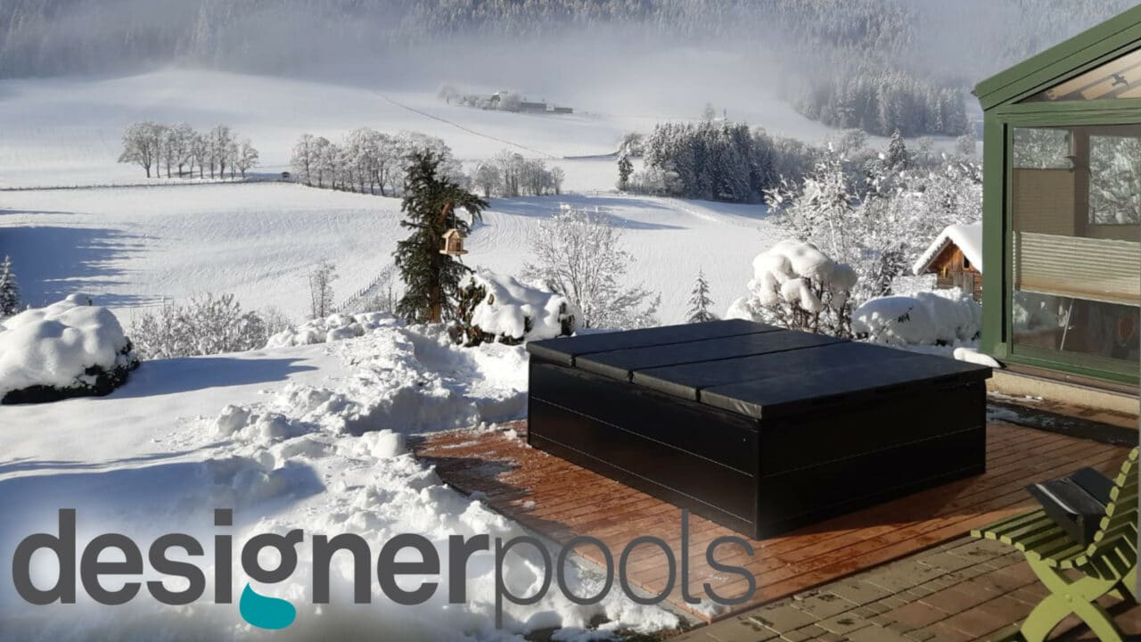 designerpools Spa-Whirlpoo Winteransicht