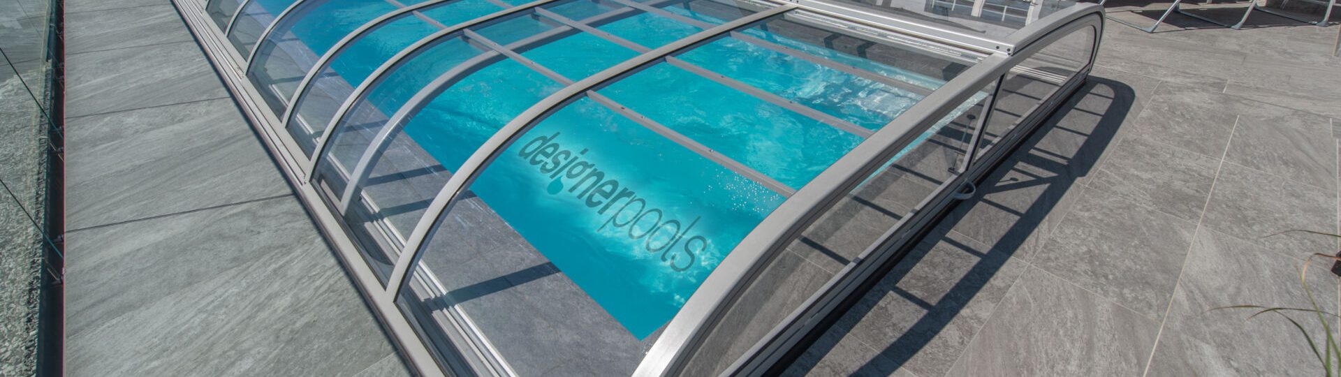 Poolüberdachung von designerpools